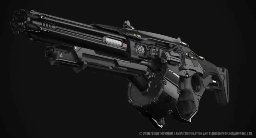 The gun design in Star Citizen is very impressive