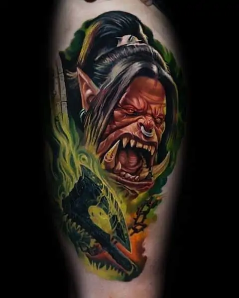 60+ WoW Tattoo Ideas - The Best World of Warcraft Tattoos 28