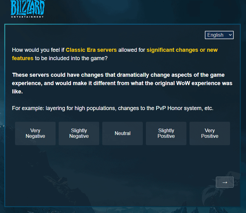 Blizzard Sends Out Survey Related To The Future Of Classic WoW 3