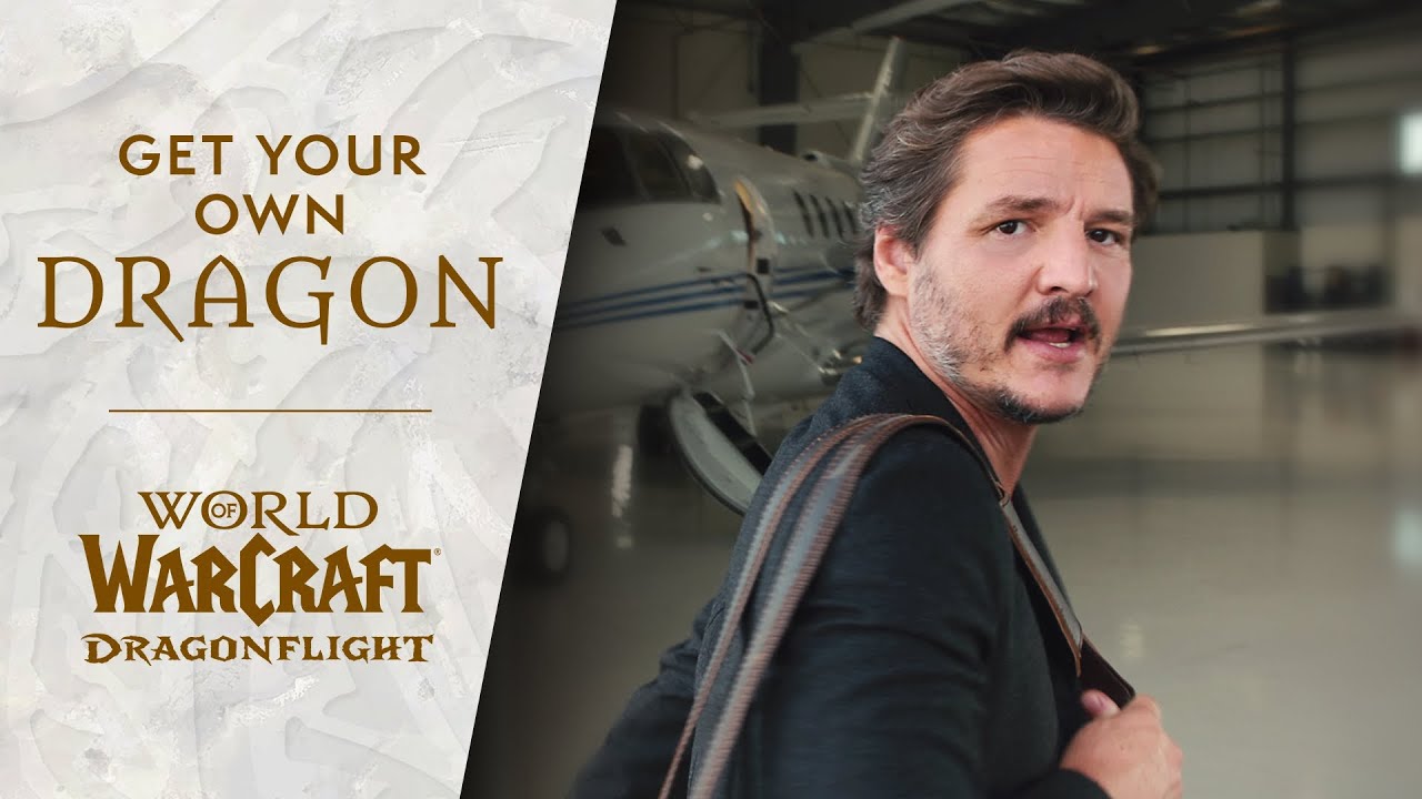 World of Warcraft Release Dragonflight Gameplay Trailer and Ad Featuring Pedro Pascal, Lana Condor, and David Harbour
