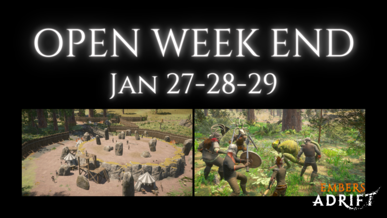 Embers Adrift Hosts Free Weekend Event with Giveaways, Community Gatherings, and More