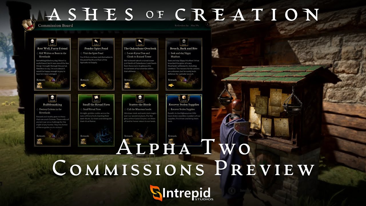 Ashes of Creation Alpha Two Unveils Dynamic Questing System