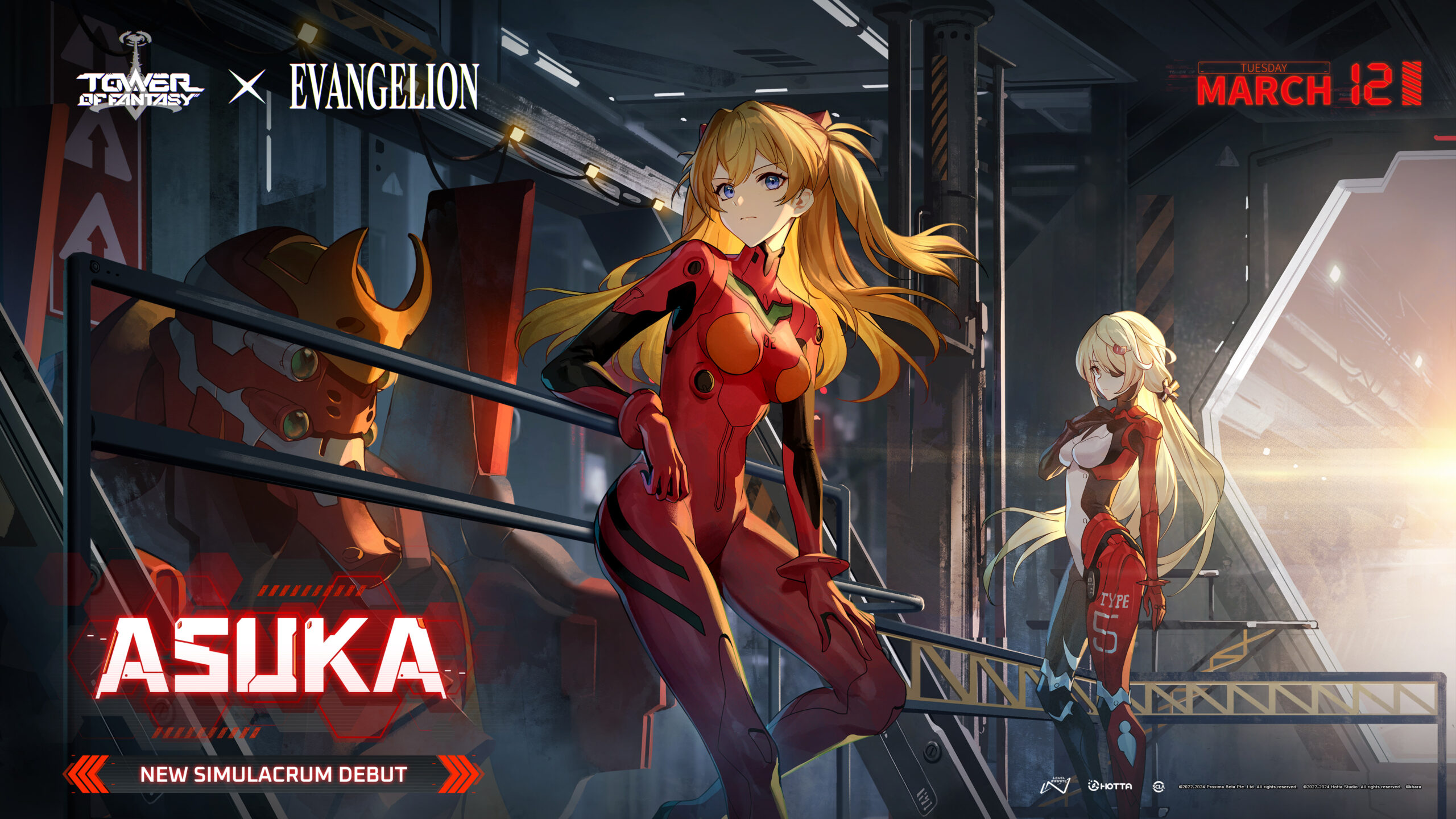 Tower of Fantasy Expands with New Simulacrum Asuka in Evangelion Collaboration